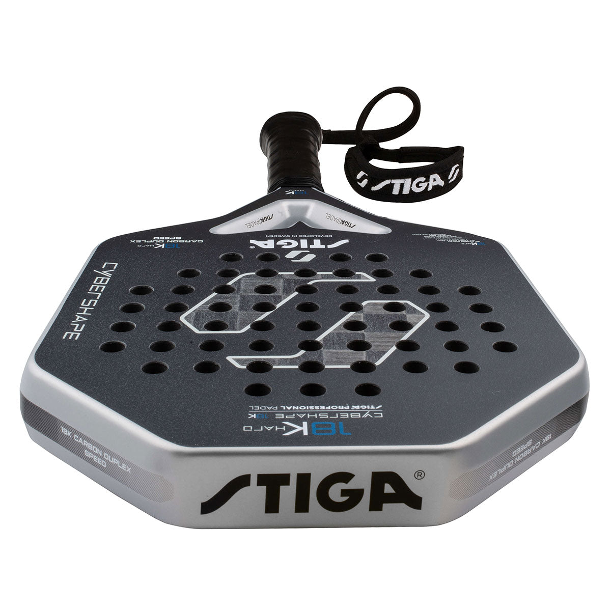 Stiga Padel Racket 18K Hard 2 Cybershape