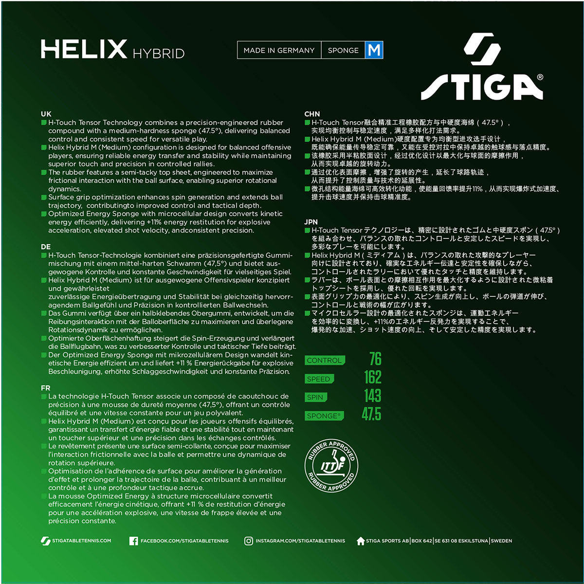 Stiga Helix Hybrid M