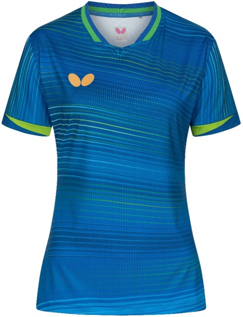 Butterfly Shirt Nagano Lady Blue