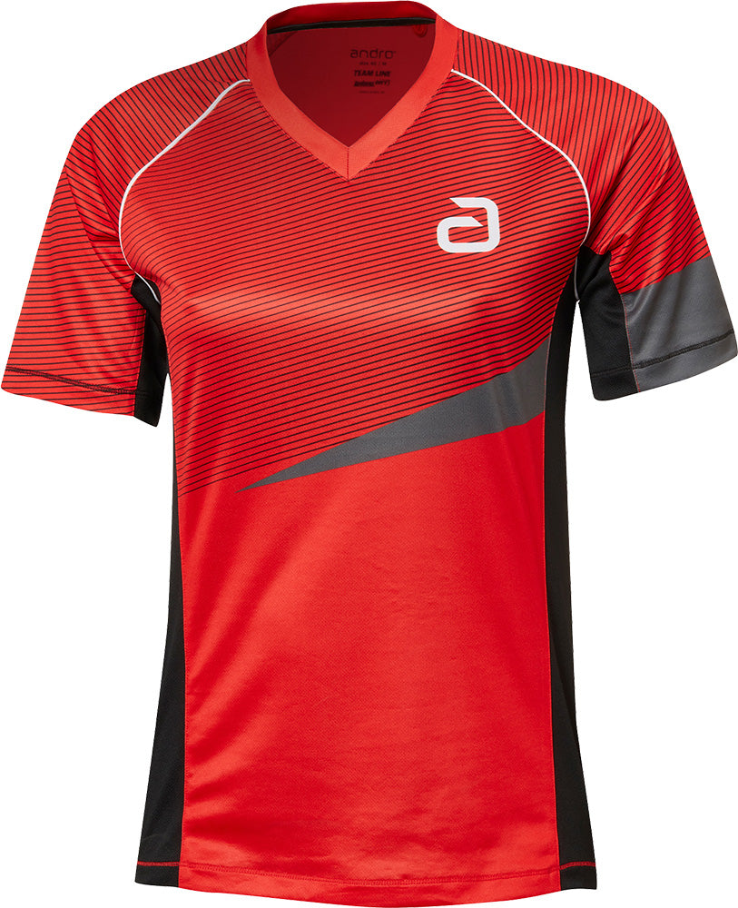 Andro Shirt Tilston Women Red/Black