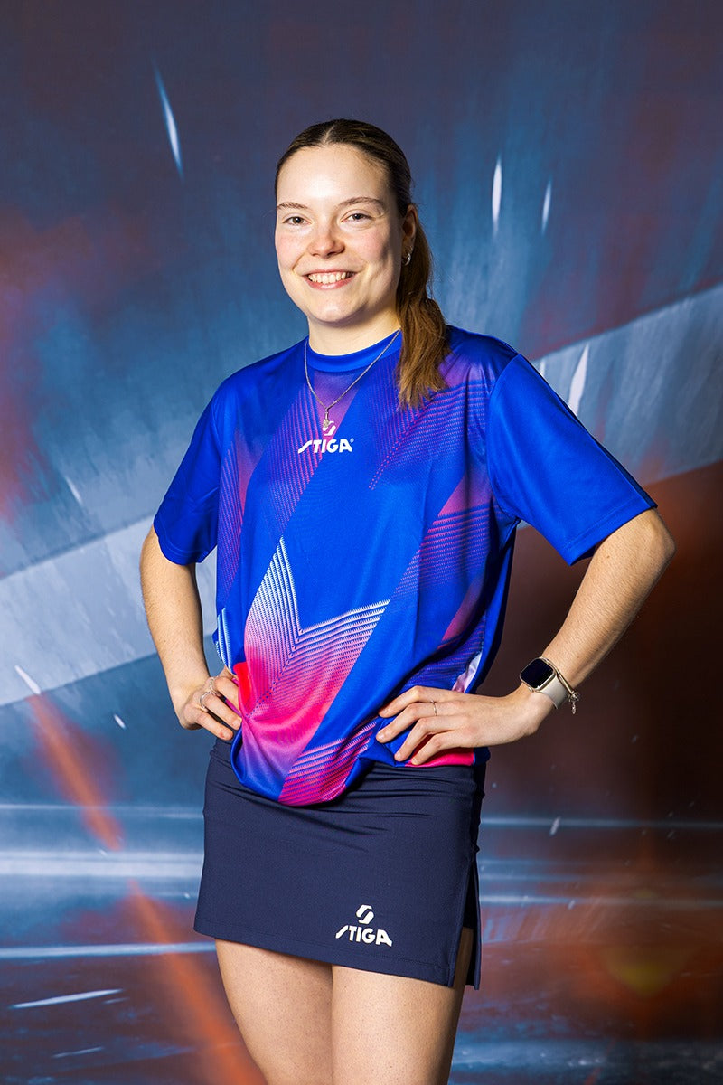 Stiga T-Shirt Pro Royal Blue/Pink